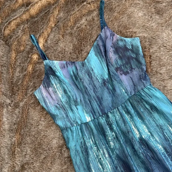 ModCloth Brushstroke to Conclusions Watercolor Maxi Dress Large - Picture 2 of 16